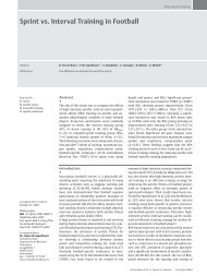 Sprint vs. Interval Training in Football