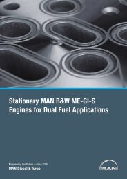 Stationary MAN B&W ME-GI-S Engines for - MAN Diesel & Turbo
