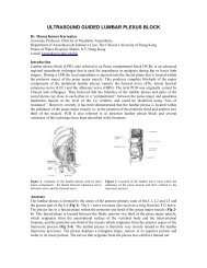 ULTRASOUND GUIDED LUMBAR PLEXUS BLOCK - Usra.ca