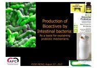 Production of Bioactives by Intestinal bacteria: