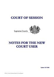 Notes for the new court user - Scottish Courts