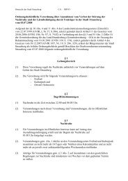 1 Ordnungsbehördliche Verordnung über ... - Stadt Strausberg