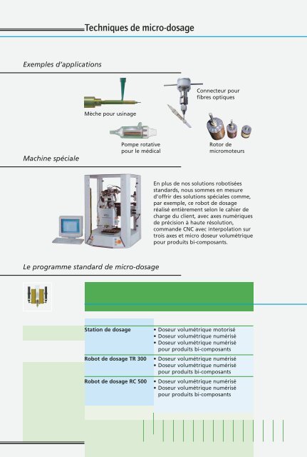 Techniques de micro-dosage - MTA Automation AG
