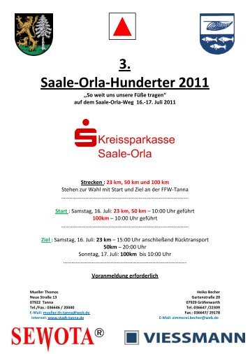 3. Saale-Orla-Hunderter 2011