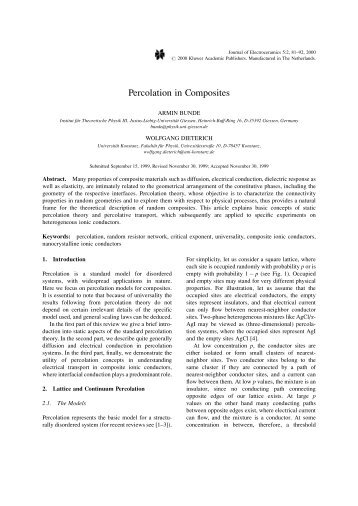 Percolation in Composites