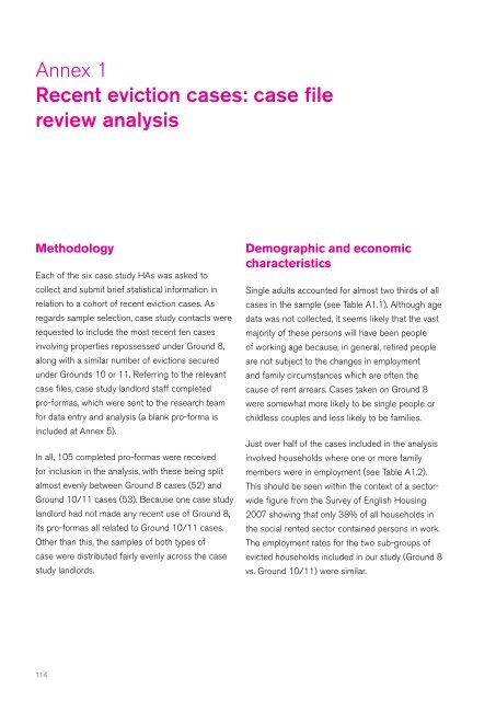 Rent arrears management practices in the housing association sector