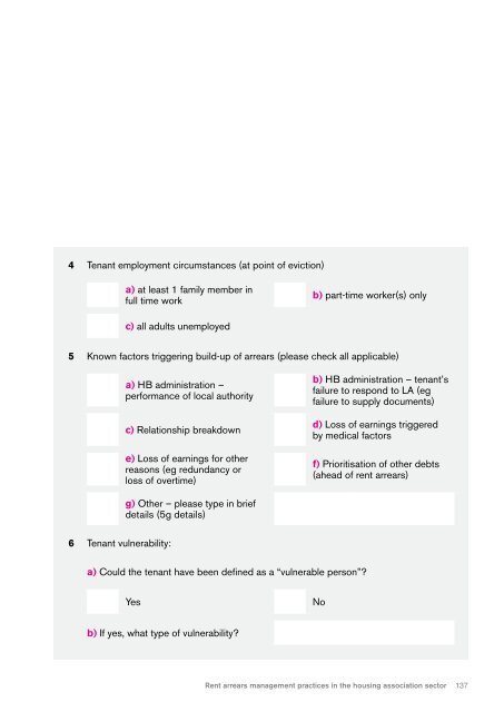 Rent arrears management practices in the housing association sector