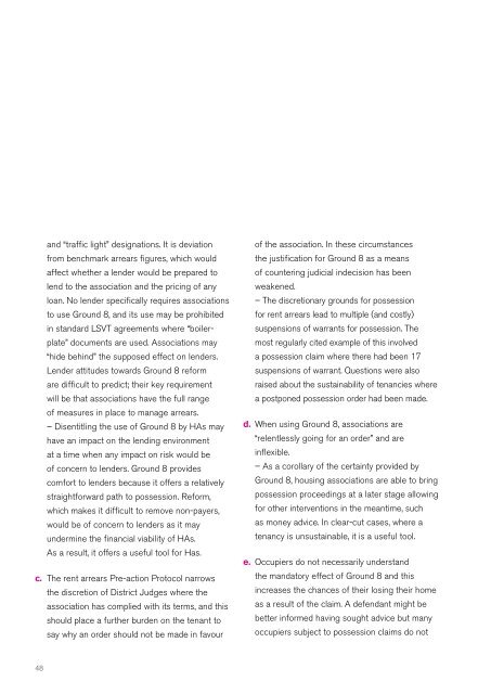 Rent arrears management practices in the housing association sector