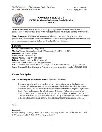 View Syllabus - Walla Walla Community College