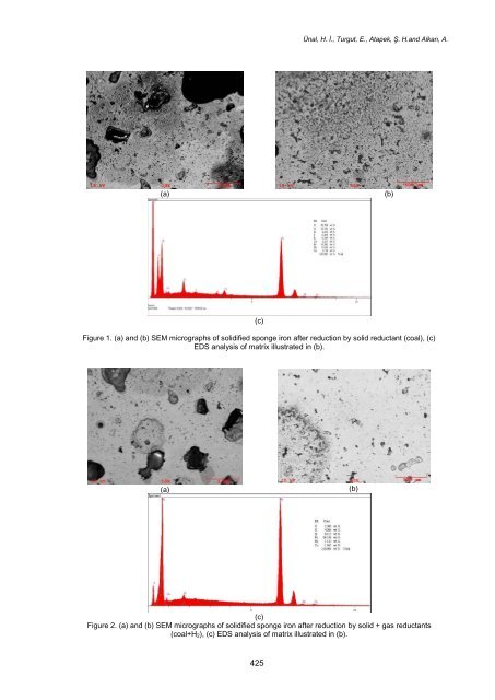 DIRECT REDUCTION OF FERROUS OXIDES TO FORM AN IRON ...