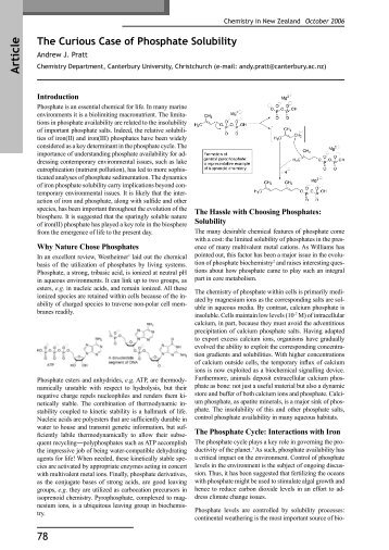 Andrew J. Pratt Article - New Zealand Institute of Chemistry