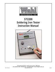 ST2200 Soldering Iron Tester Instruction Manual - TekNet Electronics