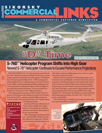 S-76D™ Helicopter Program Shifts Into High Gear - Sikorsky