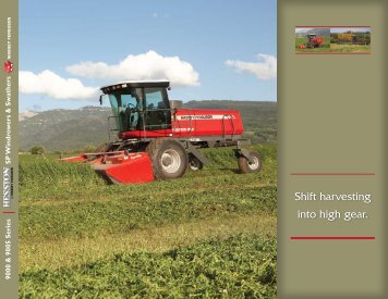 Shift harvesting into high gear. - Massey Ferguson