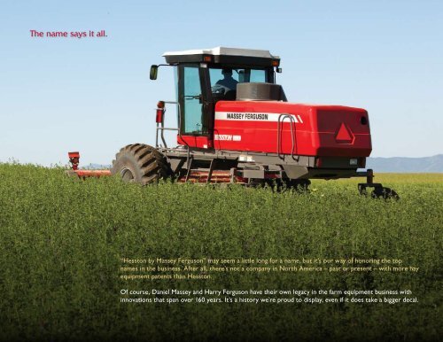 Shift harvesting into high gear. - Massey Ferguson