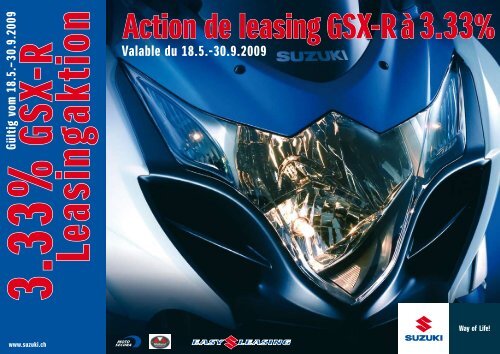 Action de leasing GSX-R à 3.33% - mueller-2rad.ch