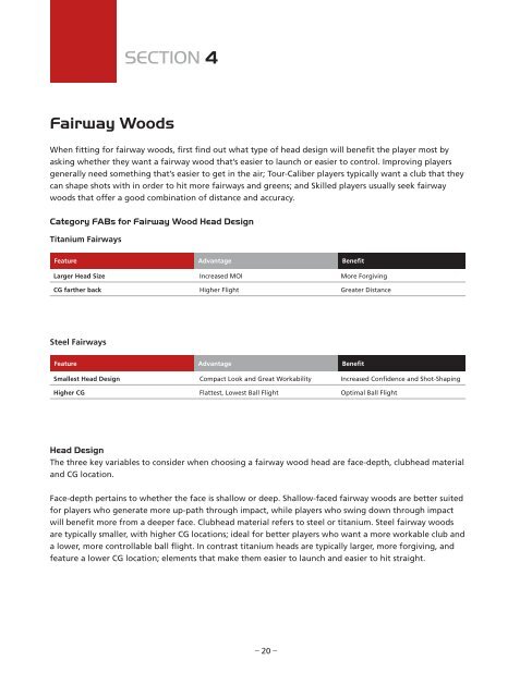 Custom-Fitting Manual - Taylor Made Golf