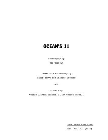 OCEAN'S 11 - Daily Script