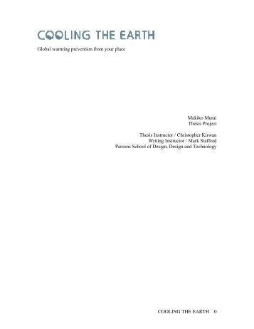 global warming essay thesis