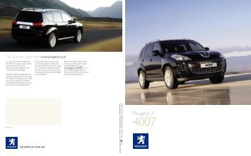 Peugeot 4007 Brochure - S G Petch