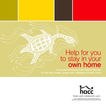 Help for you to stay in your own home - ADHC