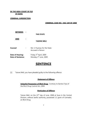 taione meli v state.pdf - Judiciary of Fiji