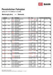 Pers ¨onlicher Fahrplan - Stadtverkehr Detmold GmbH