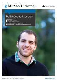 Pathways to Monash - Monash University