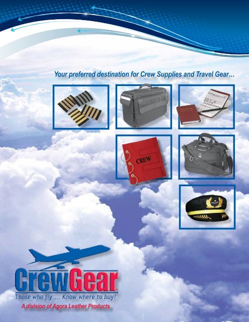 Embroidered on Canvas CrewGear Secured Airline Crew Bag Tag 