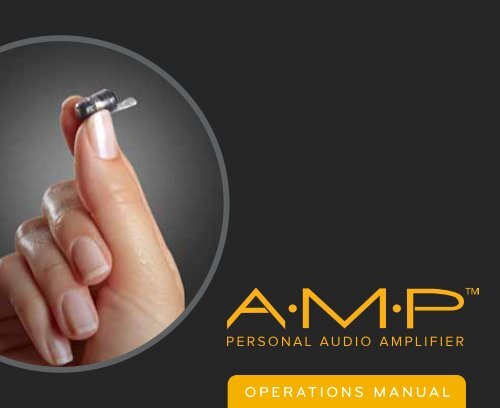 AMP Operations Manual StarkeyPro