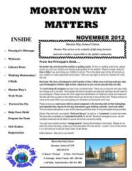 Novemebr 2012 Newsletter - Brookmede Public School