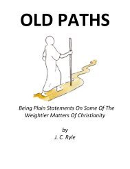 Old Paths (.pdf) - Preach The Word