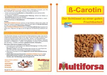 ß-Carotin – Mangel - Multiforsa