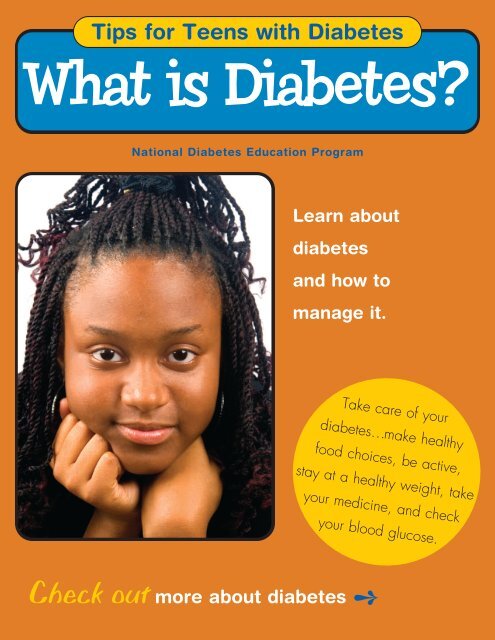 Teen Tips - What is Diabetes - National Diabetes Education ...