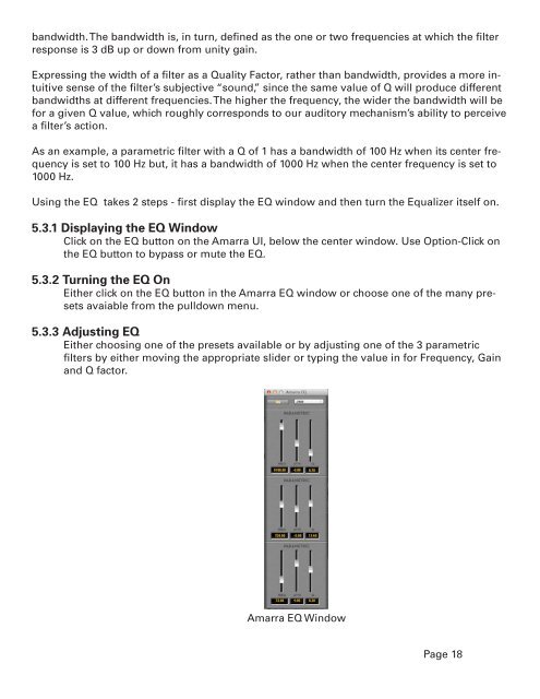 Amarra 2.5 User Manual - Sonic Studio