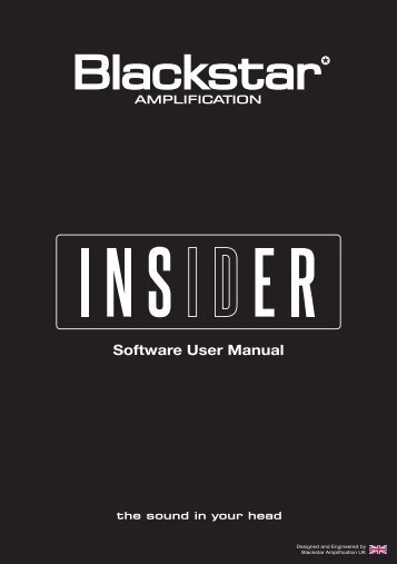 INSIDER Handbook - Blackstar Amplification