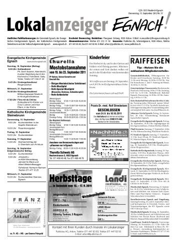 15.09.2011 - in der Gemeinde Egnach