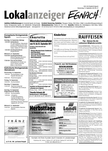 15.09.2011 - in der Gemeinde Egnach