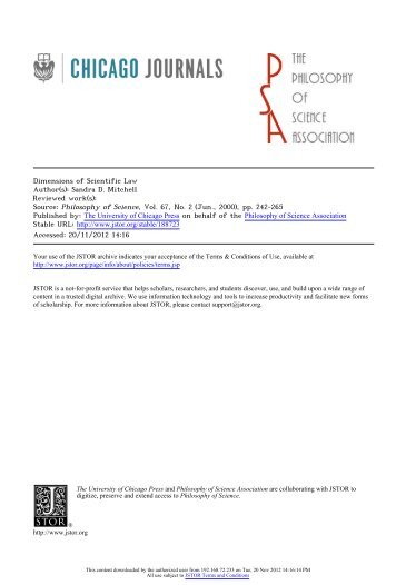 Dimensions of Scientific Law - Joel Velasco