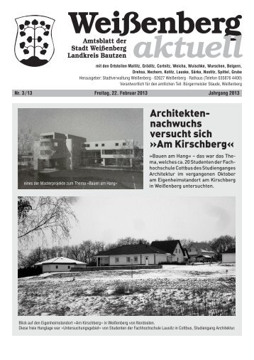 Amtsblatt 3/2013 - Stadt Weißenberg