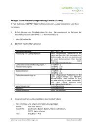 Anlage 2 zum Netznutzungsvertrag Kunde (Strom) - Stadtwerke ...