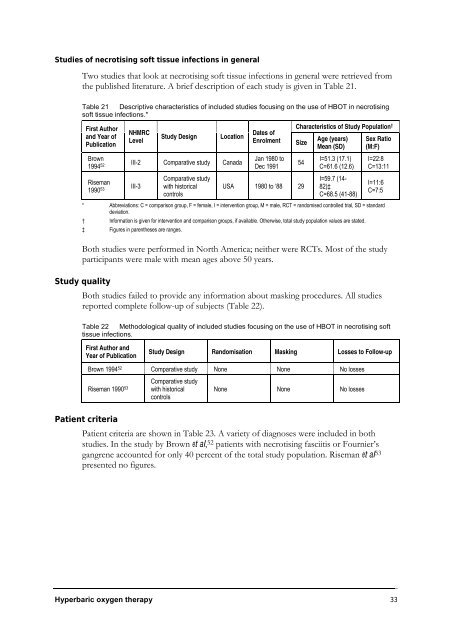 Hyperbaric Oxygen Therapy - Hyperbaric Chamber Information ...