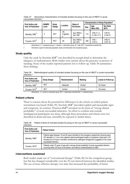 Hyperbaric Oxygen Therapy - Hyperbaric Chamber Information ...