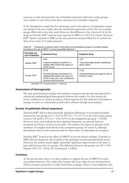 Hyperbaric Oxygen Therapy - Hyperbaric Chamber Information ...