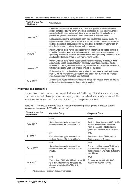 Hyperbaric Oxygen Therapy - Hyperbaric Chamber Information ...