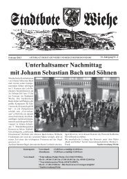 Unterhaltsamer Nachmittag mit Johann Sebastian ... - Stadt Wiehe