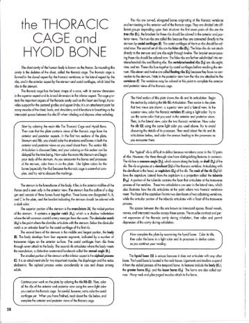 the THORACIC CAGE and HYOID BONE - mmartinscience