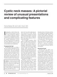 Cystic neck masses: A pictorial review - Applied Radiology Online