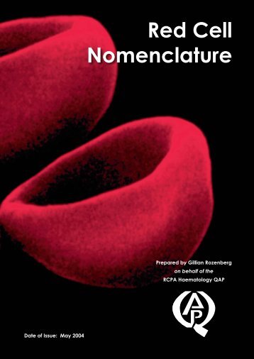 Red Cell Nomenclature - Microscopic Haematology