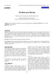 Ptyalism gravidarum - North American Journal of Medical Sciences